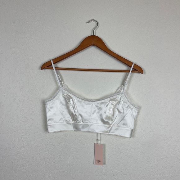 NWT Morgan Lane Noelle Bra Top in Chalk - Picture 5 of 8